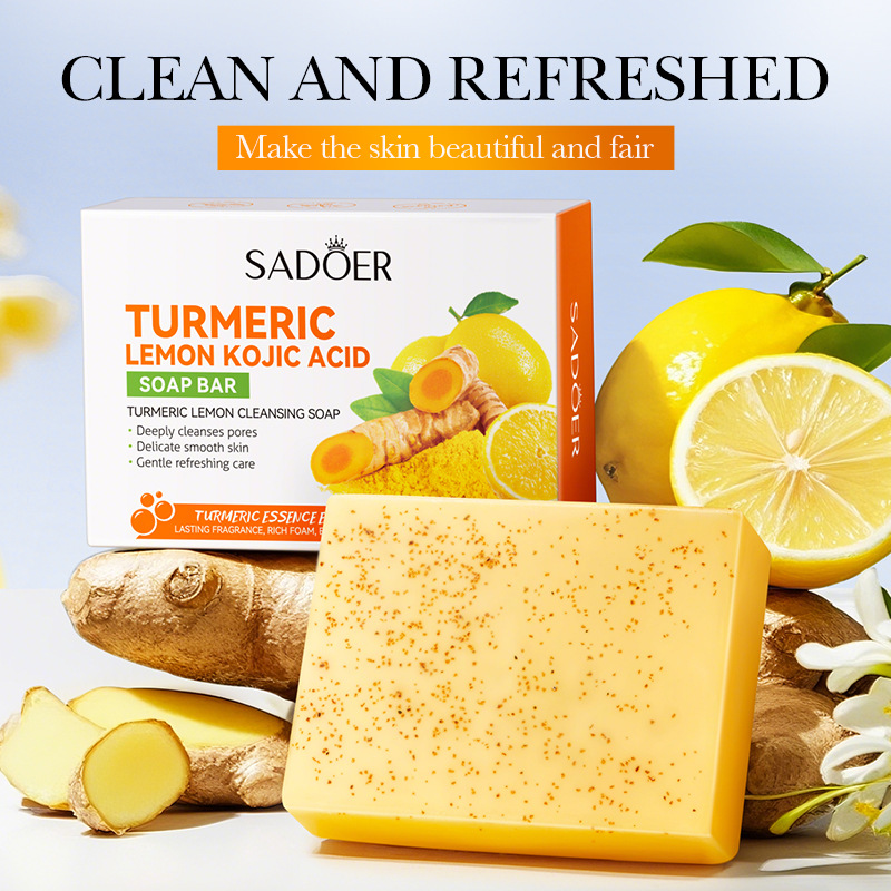 Soap Making Ingredients - Mydło oczyszczające z kurkumą i cytryną,