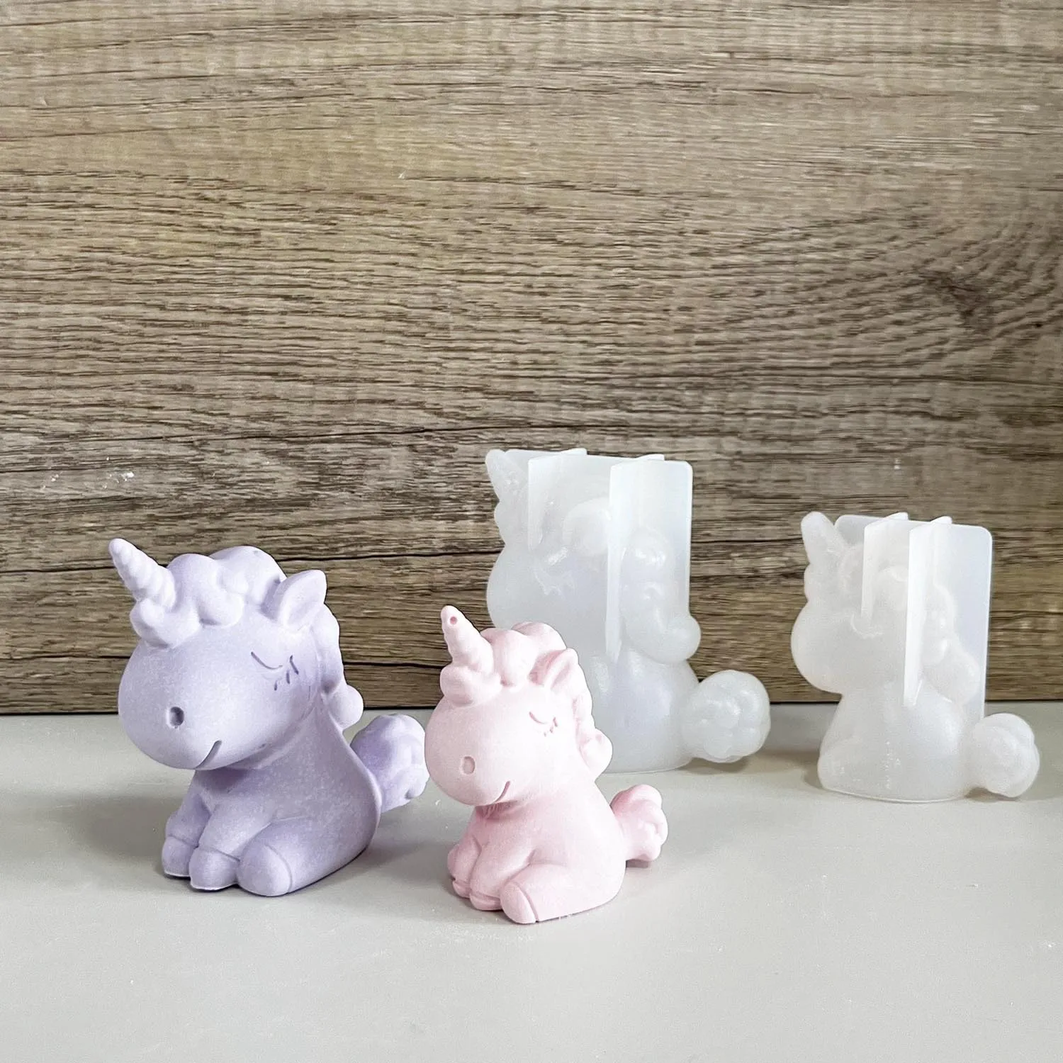 Soap Making Accessories - 3D Geometryczny Silikonowy Jednorożec Kot Jeleń
