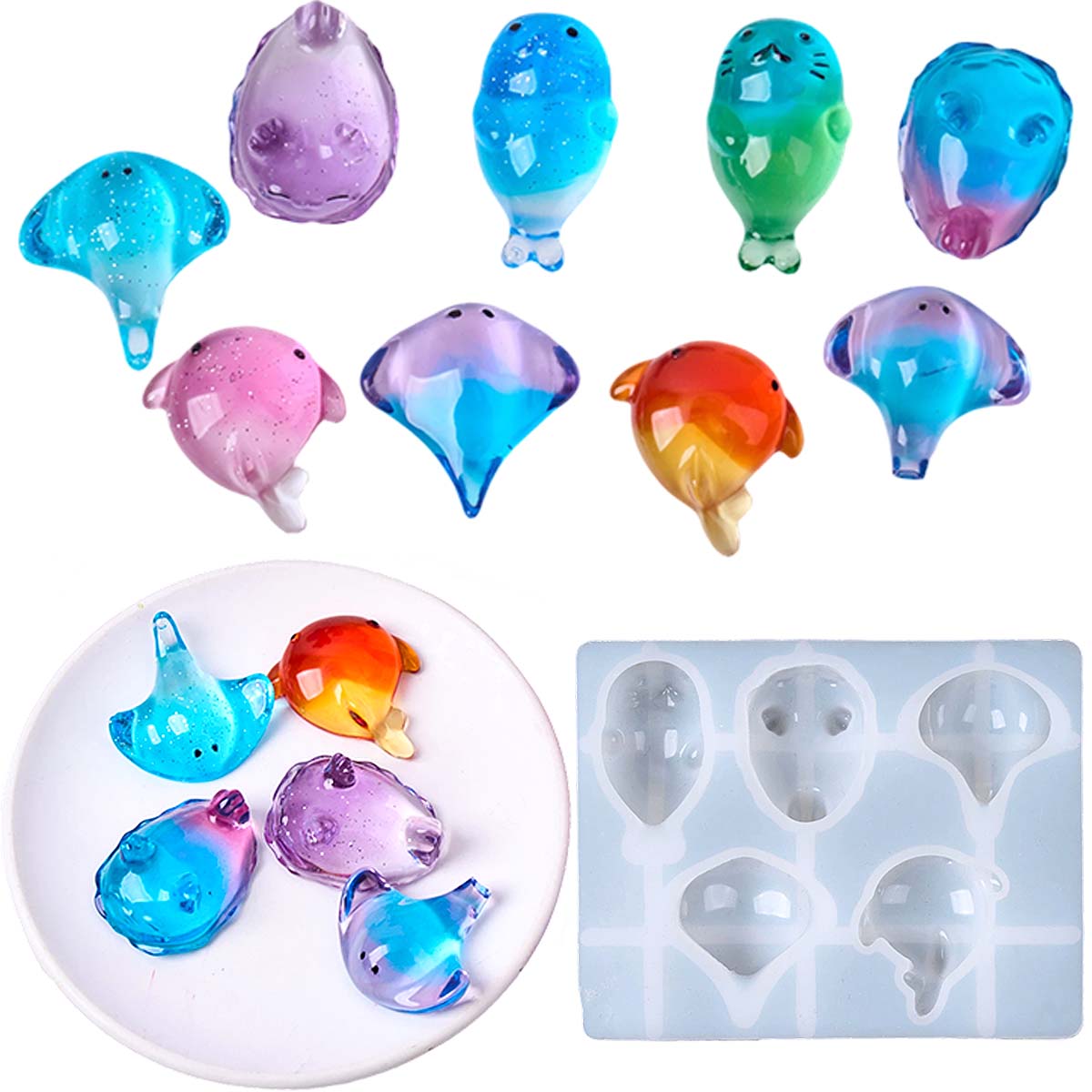 Soap Making Accessories - Forma Silikonowa 3D Kawaii Manta Ray