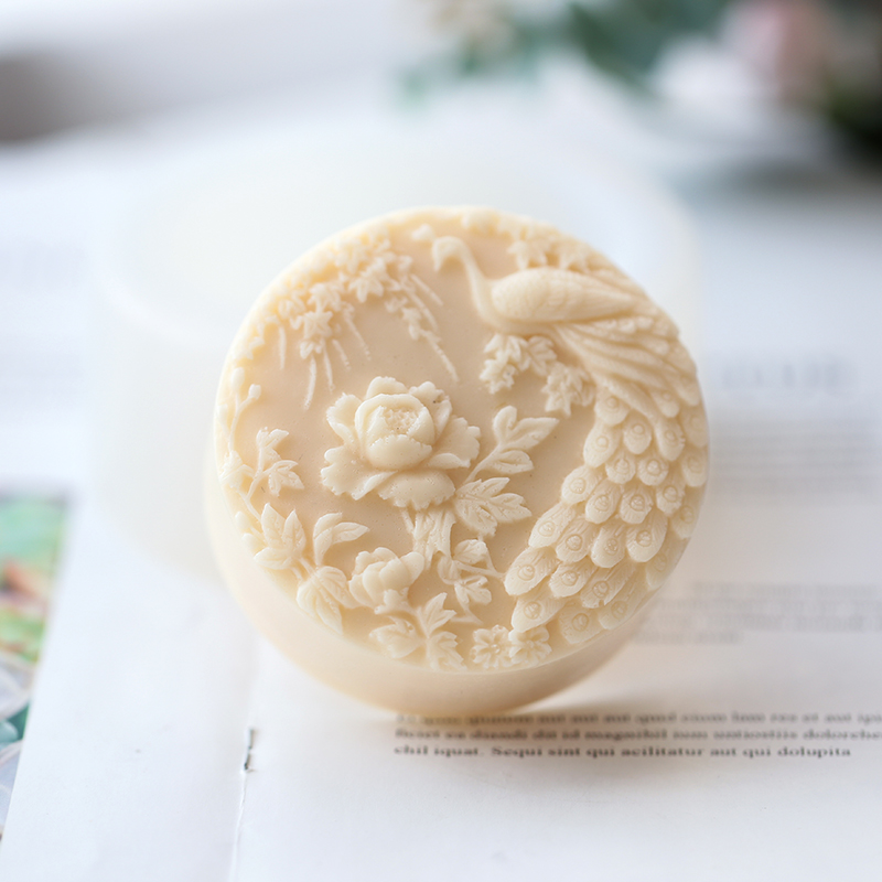 Kwiat pawia wzór silikonowe fo – Soap Making Art recenzja i cena
